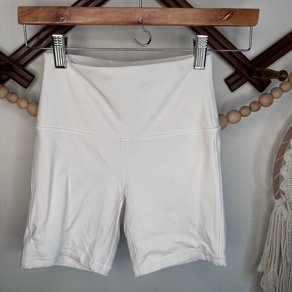 lululemon athletica Pants - Lululemon Align White Biker Shorts